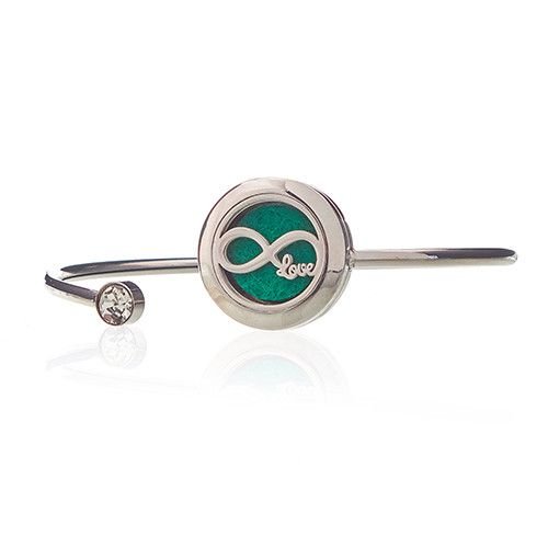 Ancient Wisdom Infinite Love Aromatherapy Jewellery Stainless Steel Crystal Bracelet