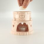Ancient Wisdom Hearts Pink Ceramic Cake Design Oil Burner - Image 5