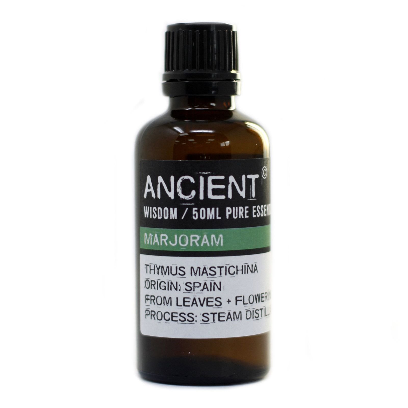 bG9jYWw6Ly9tZWRpYS8xRy9KQy82MFIzMEMxRzY0VzNKQzFHLzM1Y2JiNjRjLmpwZWc.jpg Ancient Wisdom Marjoram 50ml Pure Essential Oil - Image 1