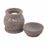 Ancient Wisdom Small Elephant Design Soapstone Oil Burner - Image 3