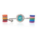 Ancient Wisdom Infinite Love Aromatherapy Jewellery Stainless Steel Crystal Bracelet - Image 3