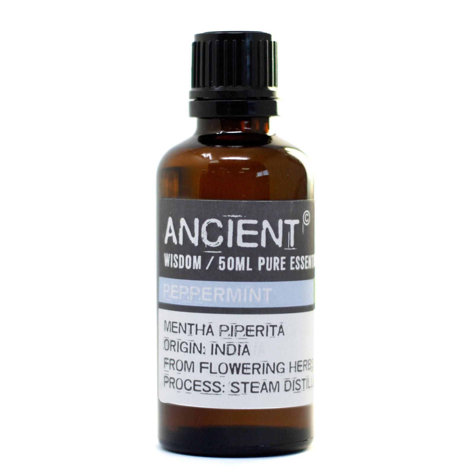 bG9jYWw6Ly9tZWRpYS8xSC9DRC82MFIzMEMxRzY0VzNDRDFILzhjMTc3N2RhLmpwZWc.jpg Ancient Wisdom Peppermint 50ml Pure Essential Oil - Image 1