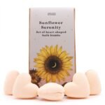 Ancient Wisdom Sunflower Serenity Heart Shaped Bath Bombs