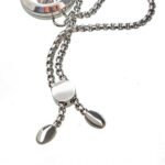 Aromatherapy Jewellery Chain Bracelet - Cat & Flowers - 20mm - Image 5