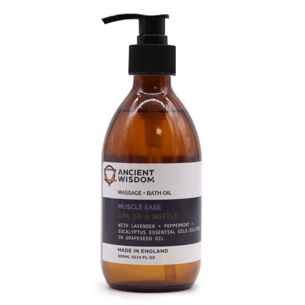 Ancient Wisdom Aromatherapy Muscle Ease 300ml Massage & Bath Oil