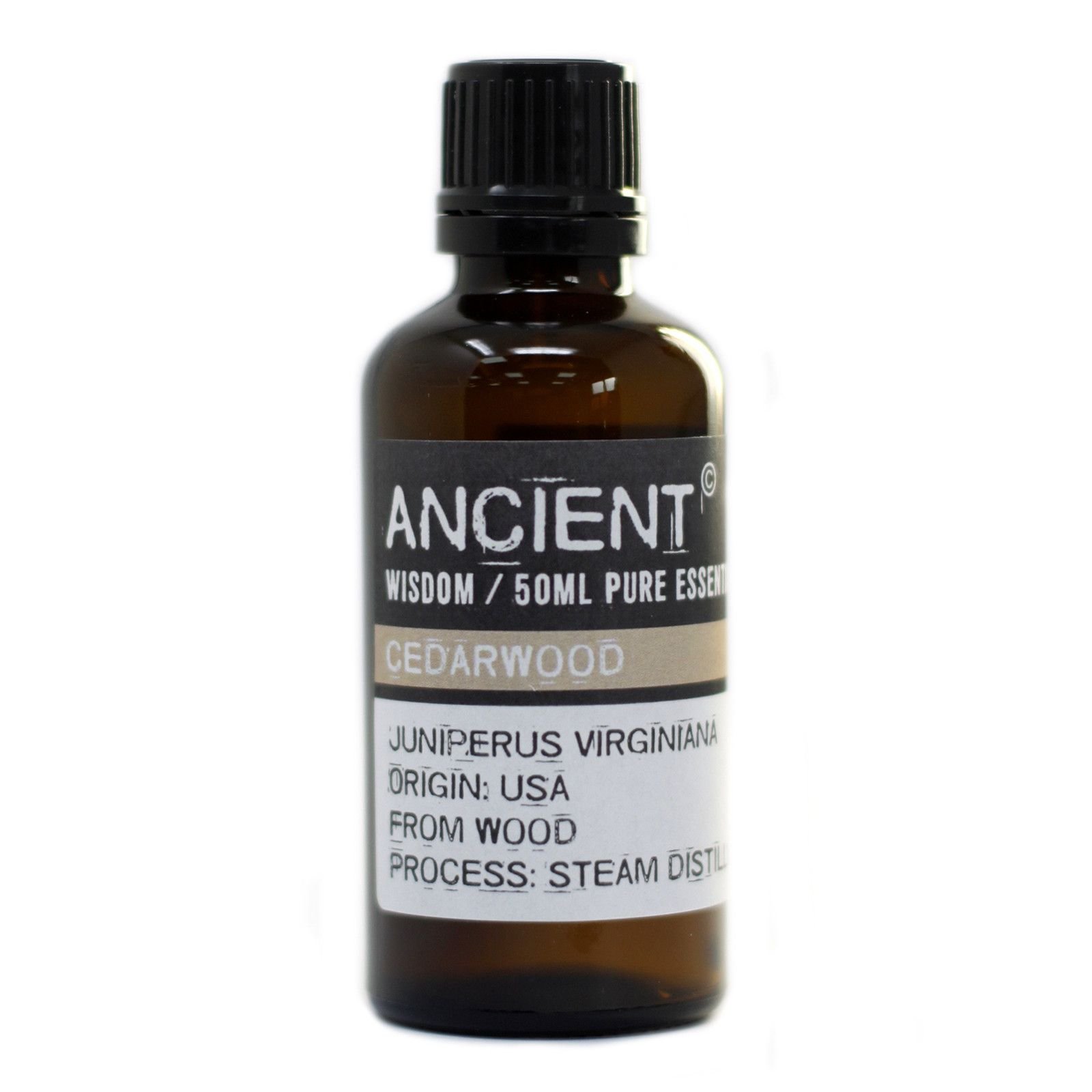 bG9jYWw6Ly9tZWRpYS8xSy8wQy82MFIzMEMxRzY4VEswQzFLLzRlNmJiN2QyLmpwZWc.jpg Ancient Wisdom Cedarwood Virginian 50ml Pure Essential Oil - Image 1