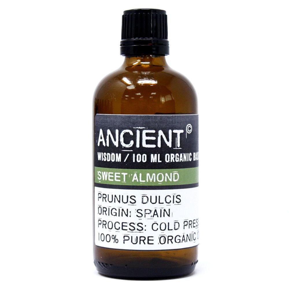 bG9jYWw6Ly9tZWRpYS8xSy9DQy82MFIzMEMxRzZDVjNDQzFLLzdiNjBiMDBkLmpwZWc.jpg Ancient Wisdom Sweet Almond 100ml Organic Base Oil - Image 1