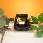 Ancient Wisdom Small Classic Pebble Ceramic Zen Oil Burner – Matt Black - Image 2