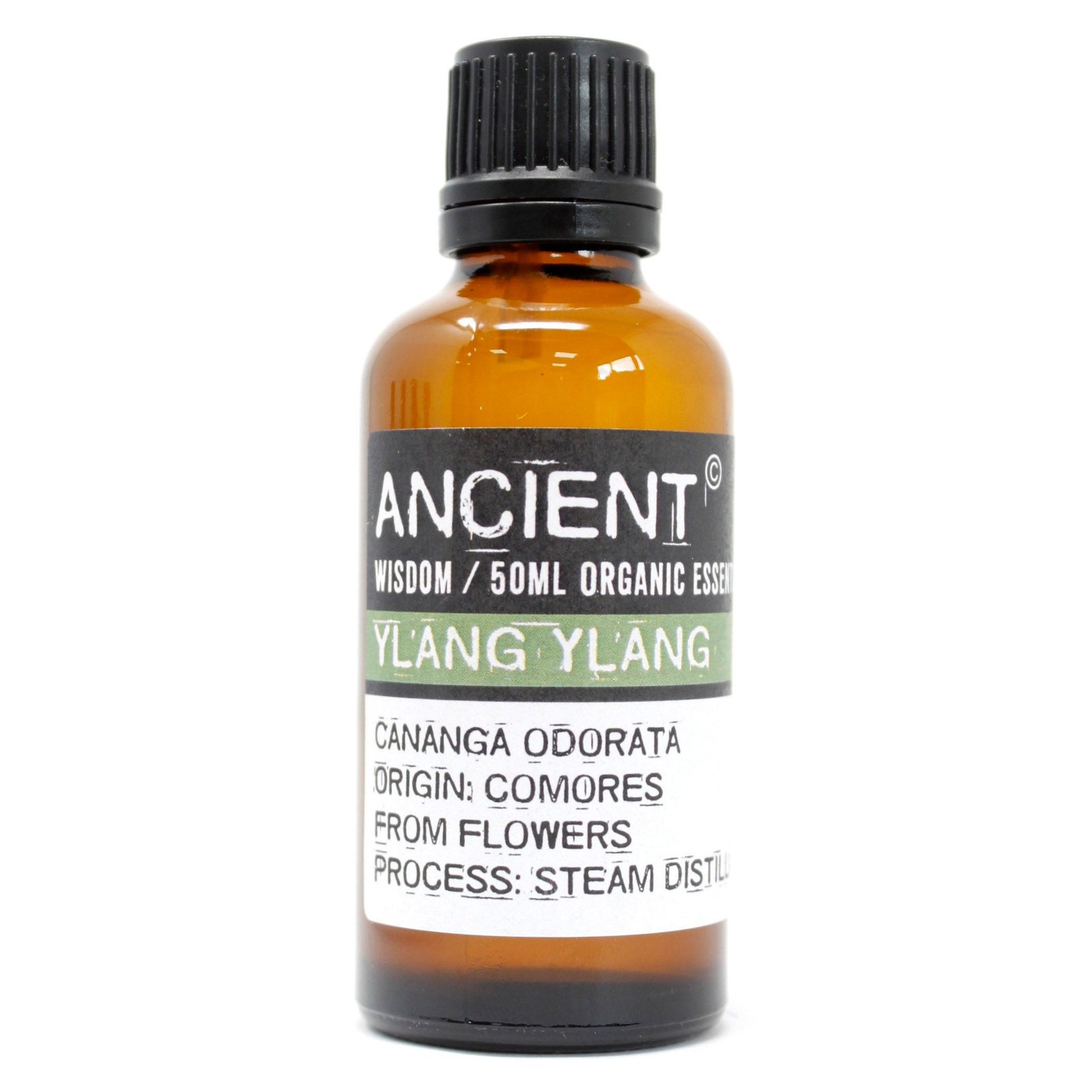 bG9jYWw6Ly9tZWRpYS8xTS80Qy82MFIzMEMxRzZDVks0QzFNL2I4YjMzZGRkLmpwZWc.jpg Ancient Wisdom Ylang Ylang 50ml Organic Essential Oil - Image 1