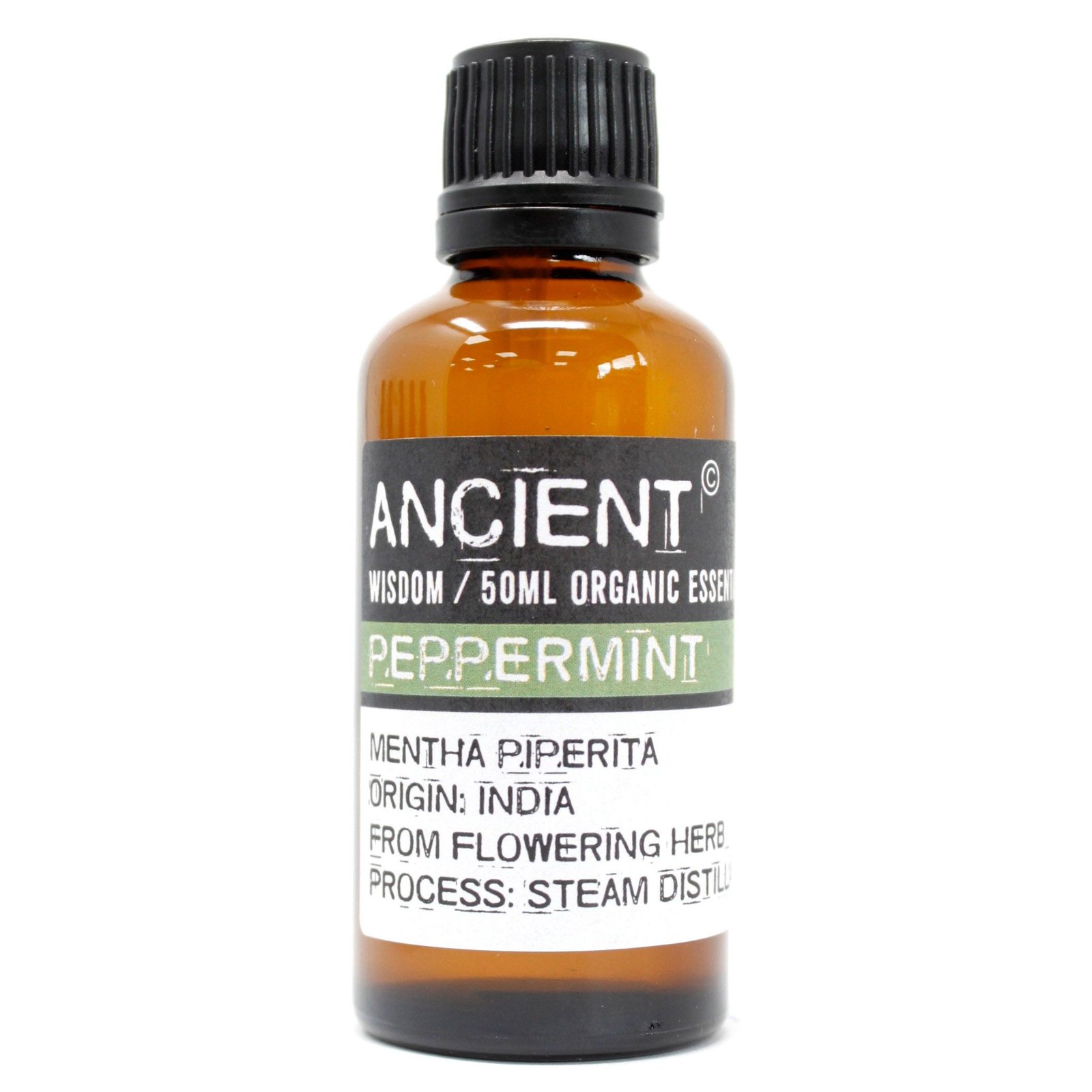 bG9jYWw6Ly9tZWRpYS8xTi80Qy82MFIzMEMxRzZDVks0QzFOL2MwNzlkMDM4LmpwZWc.jpg Ancient Wisdom Peppermint 50ml Organic Essential Oil - Image 1
