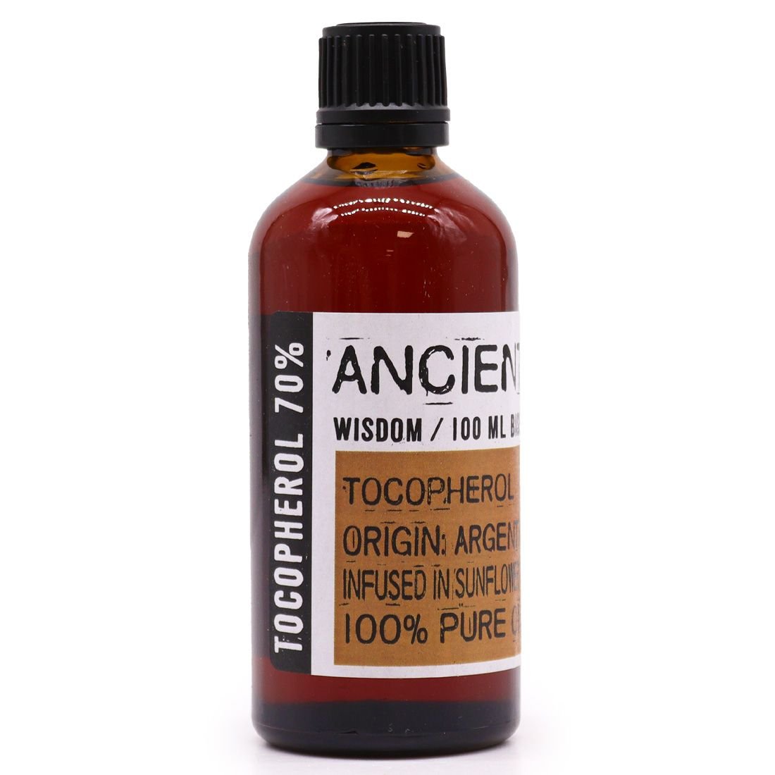 bG9jYWw6Ly9tZWRpYS8xTi82RC82MFIzMEMxRzZXUjM2RDFOL2RlMjllOWMzLmpwZWc.jpg Ancient Wisdom Tocopherol (Vitamin E) 100ml Base Organic Oil - Image 1