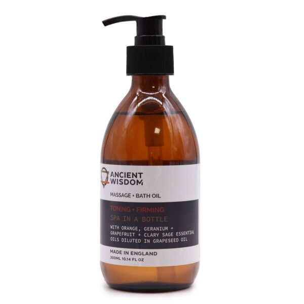 Ancient Wisdom Aromatherapy Toning & Firming 300ml Massage & Bath Oil