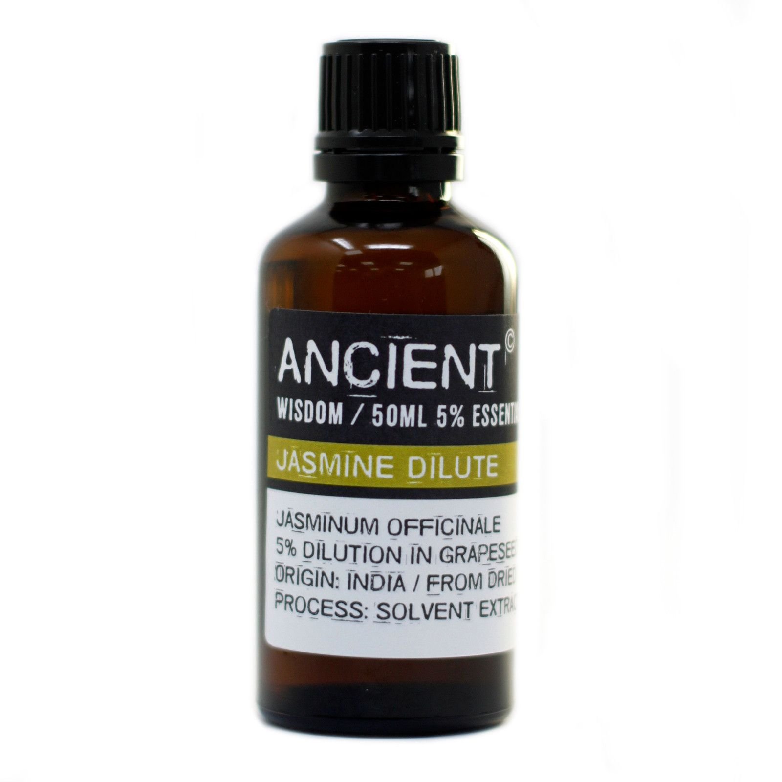 bG9jYWw6Ly9tZWRpYS8xUi9KQy82MFIzMEMxRzY0VzNKQzFSLzNhMThkNWMyLmpwZWc.jpg Ancient Wisdom Jasmine Dilute 50ml 5% Essential Oil - Image 1