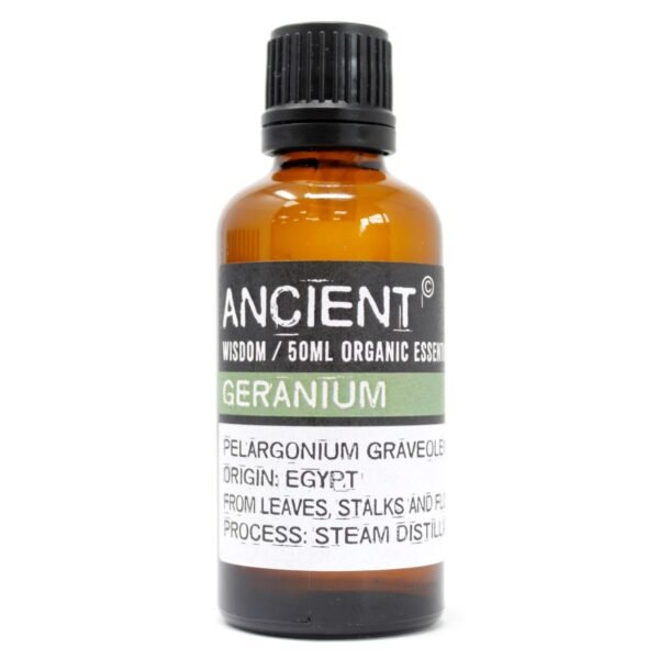 Ancient Wisdom Geranium 50ml Organic Essential Oil