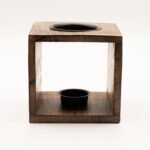Ancient Wisdom Tree of Life Design Large Square Mango Wood Oil Burner - Image 2