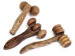 Ancient Wisdom Redwood Hand Ball Roller Massage Tool - Image 2