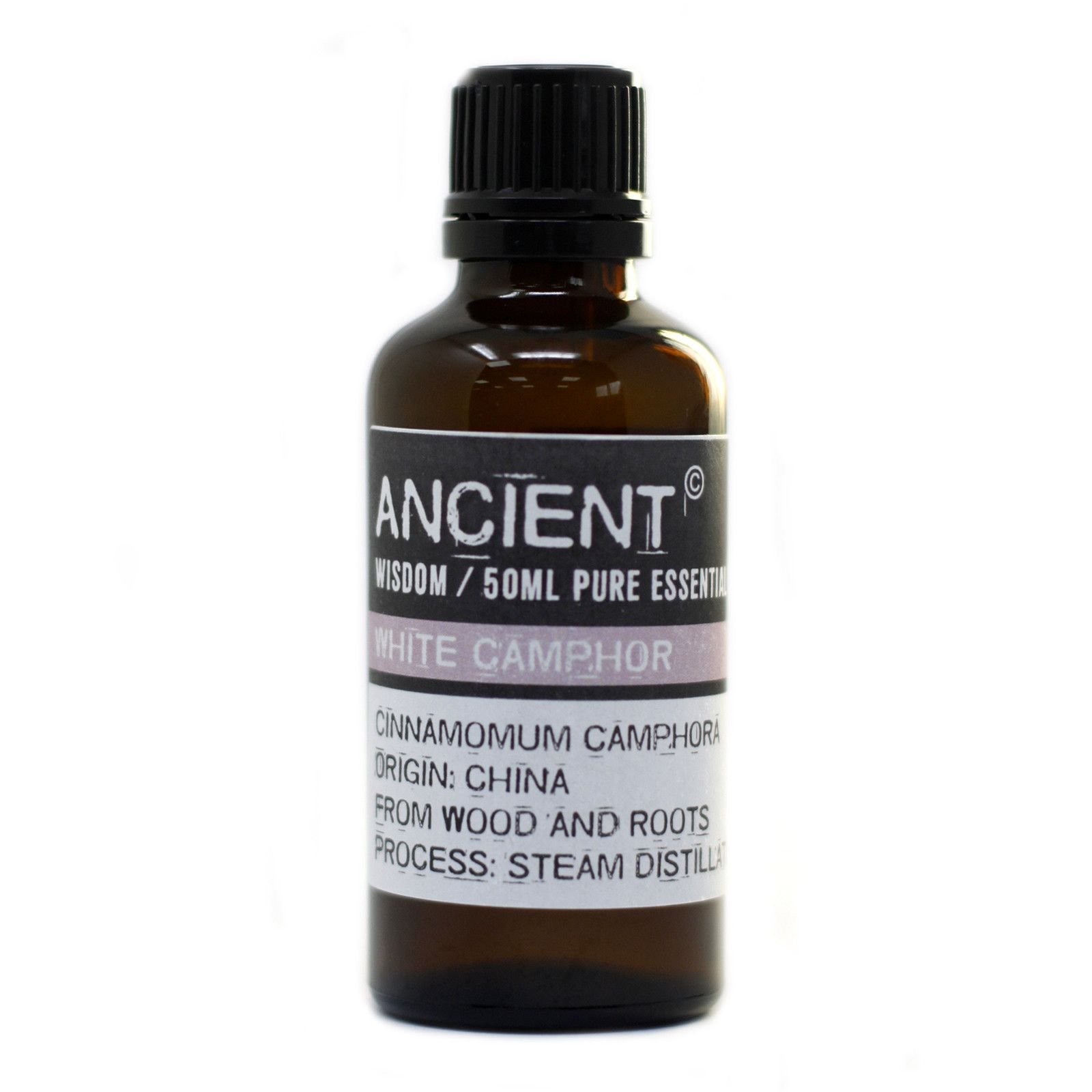 bG9jYWw6Ly9tZWRpYS9ITS8yQy82MFIzMEMxRzY4VEsyQ0hNL2RkYmQ5OGIwLmpwZWc.jpg Ancient Wisdom White Camphor 50ml Pure Essential Oil - Image 1