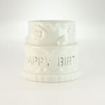 Ancient Wisdom 'Happy Birthday' White Ceramic Cake Design Oil Burner - Image 5