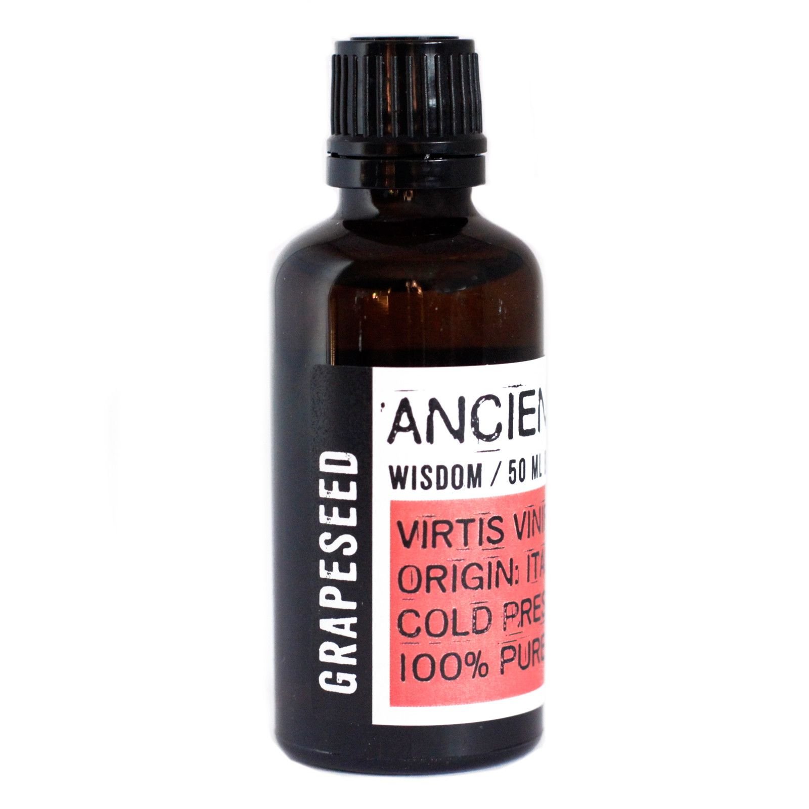 bG9jYWw6Ly9tZWRpYS9IUi9DRC82MFIzMEMxRzY4U0tDREhSL2RlNDY1MzFiLmpwZWc.jpg Ancient Wisdom Grapeseed 50ml Base Oil - Image 1