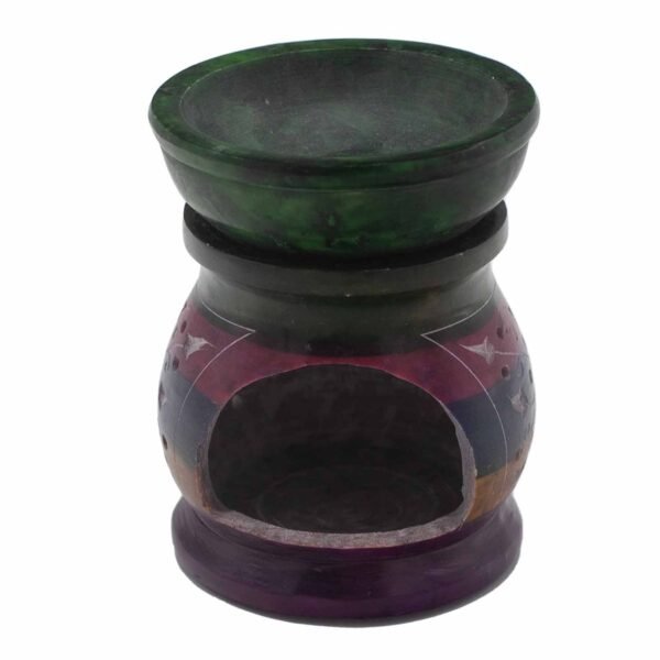 Ancient Wisdom 10cm Flower of Life Soapstone Oil Burner