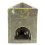 Ancient Wisdom Elephant Design Triangle Soapstone Oil Burner - Image 2