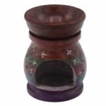 Ancient Wisdom 10cm Hamsa Hand Symbol Soapstone Oil Burner - Image 3