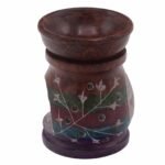 Ancient Wisdom 10cm Hamsa Hand Symbol Soapstone Oil Burner - Image 4