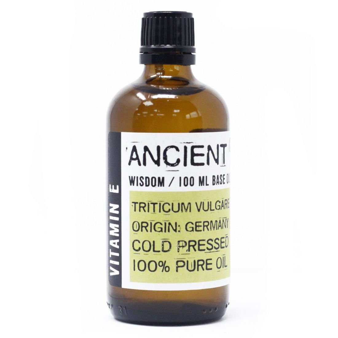 bG9jYWw6Ly9tZWRpYS9TTi8wQy82MFIzMEMxRzY4UjMwQ1NOL2U0NWFkY2FmLmpwZWc.jpg Ancient Wisdom Natural Vitamin E 100ml Base Oil - Image 1