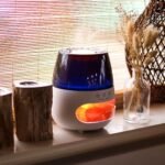 Salt Stone Flame Effect Aroma Diffuser - White USB - Colour Change and Timer - Image 10