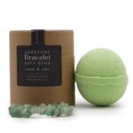 Ancient Wisdom Green Aventurine Gem Bracelet Bath Bomb - Image 3