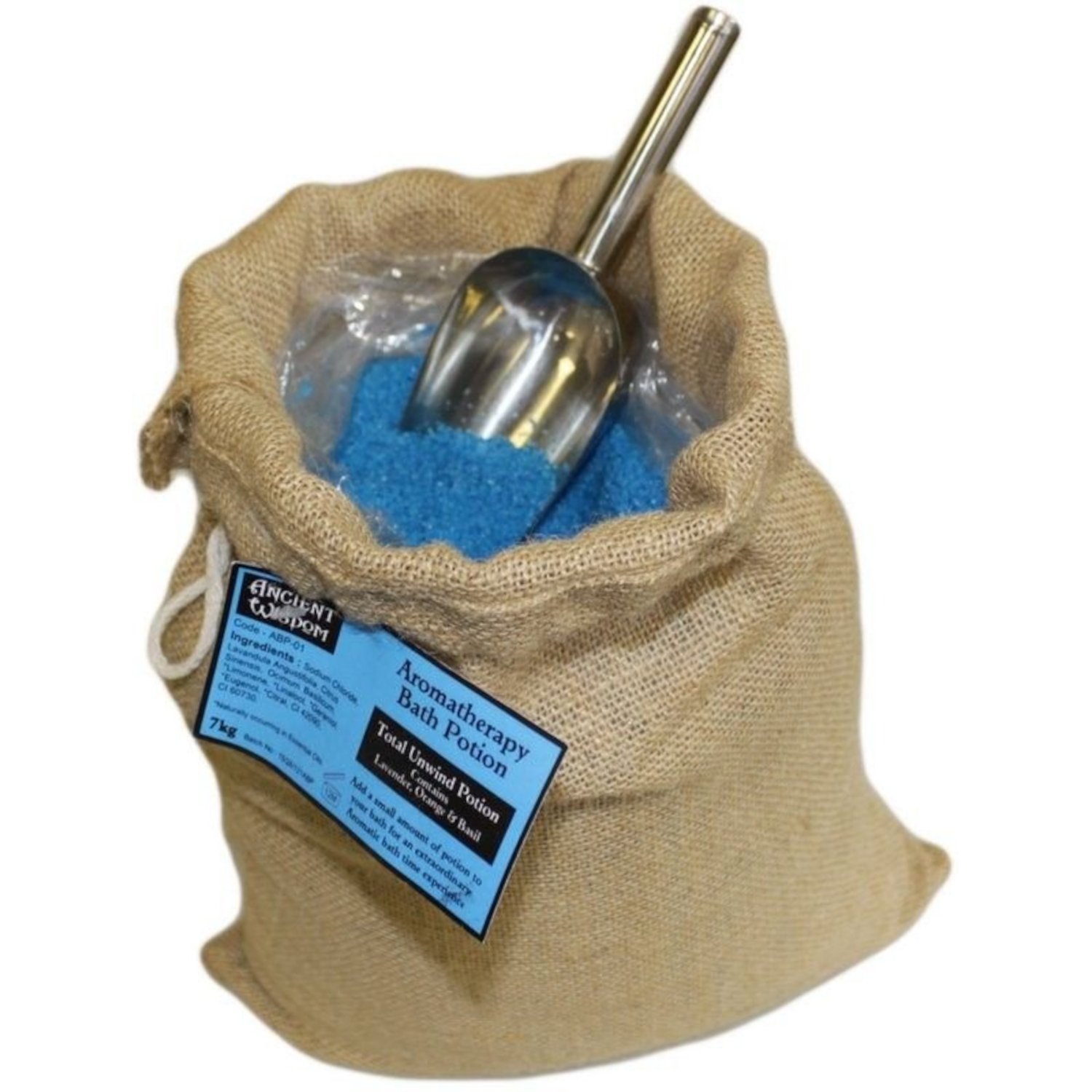 ABP-01 Ancient Wisdom Aromatherapy Potion Bath Salts 7kg Hessian Sack Ancient Wisdom Aromatherapy Potion Bath Salts 7kg Hessian Sack - Image 1
