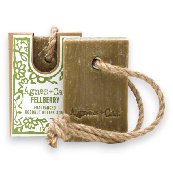 Agnes + Cat Fellberry Fragranced Coconut Butter Soap On A Rope