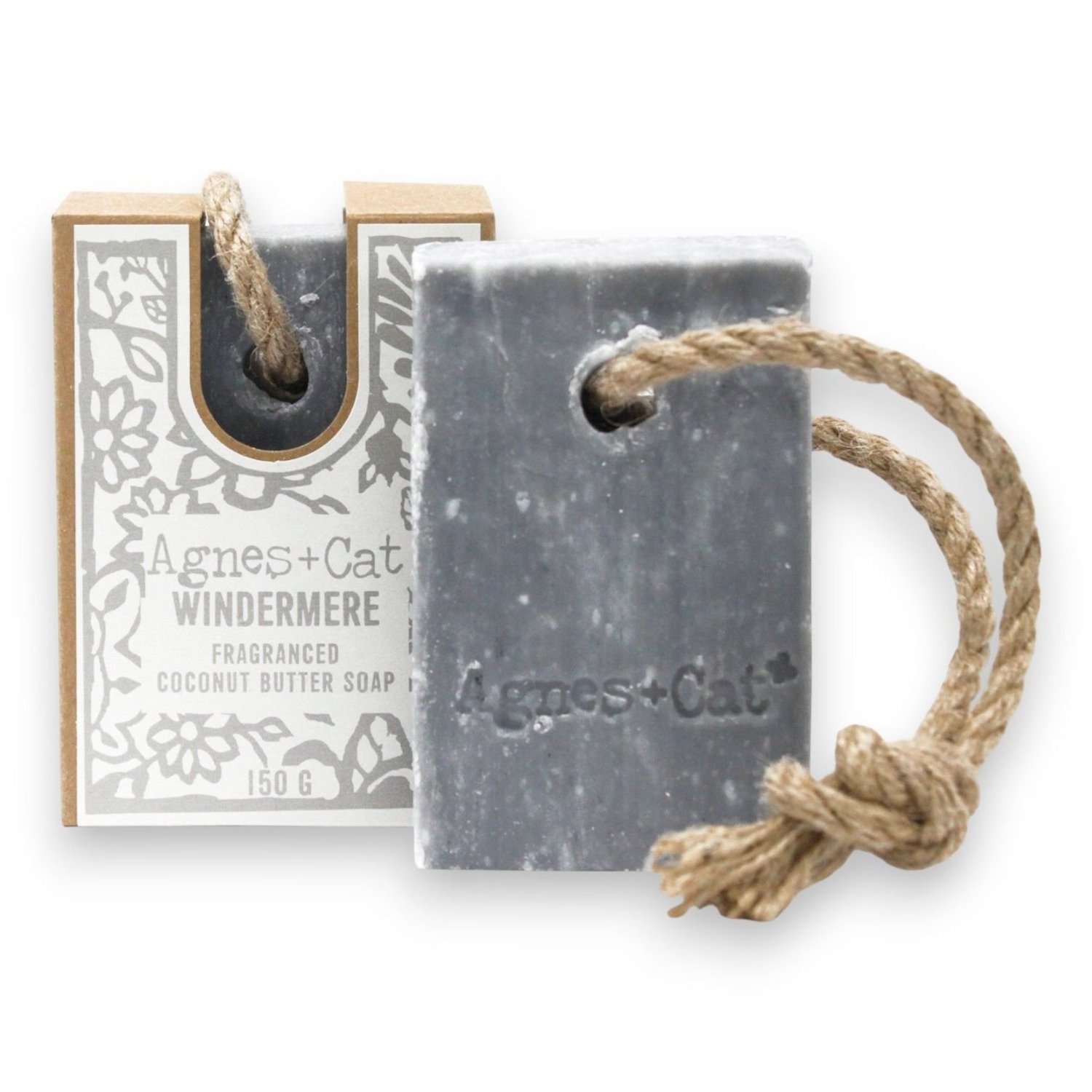 ACSR-09 Agnes + Cat Windermere Fragranced Coconut Butter Soap On A Rope Agnes + Cat Windermere Fragranced Coconut Butter Soap On A Rope - Image 1