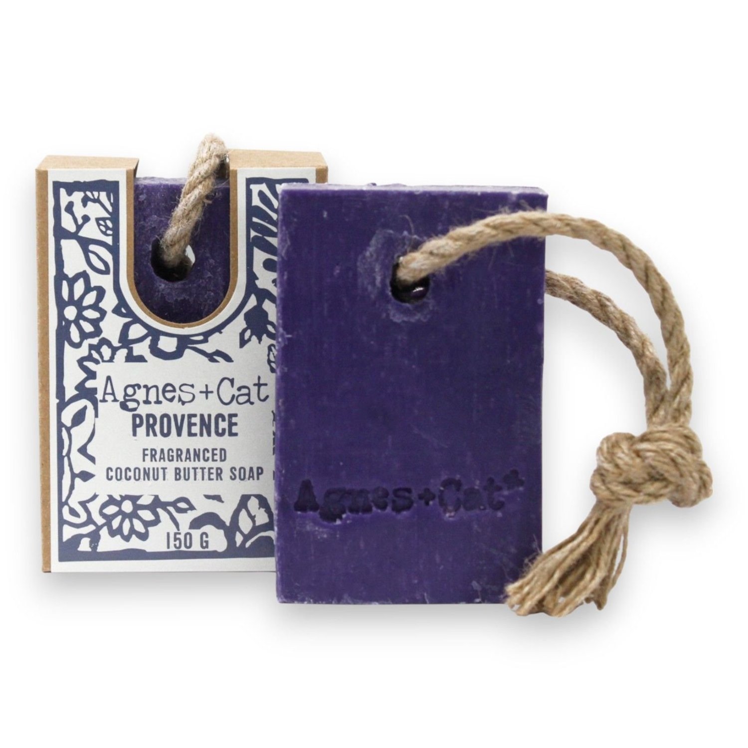 ACSR-12 Agnes + Cat Provence Fragranced Coconut Better Soap On A Rope Agnes + Cat Provence Fragranced Coconut Butter Soap On A Rope - Image 1