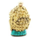 Ancient Wisdom Meditating 8cm Brass Head Buddha Figure - Image 2