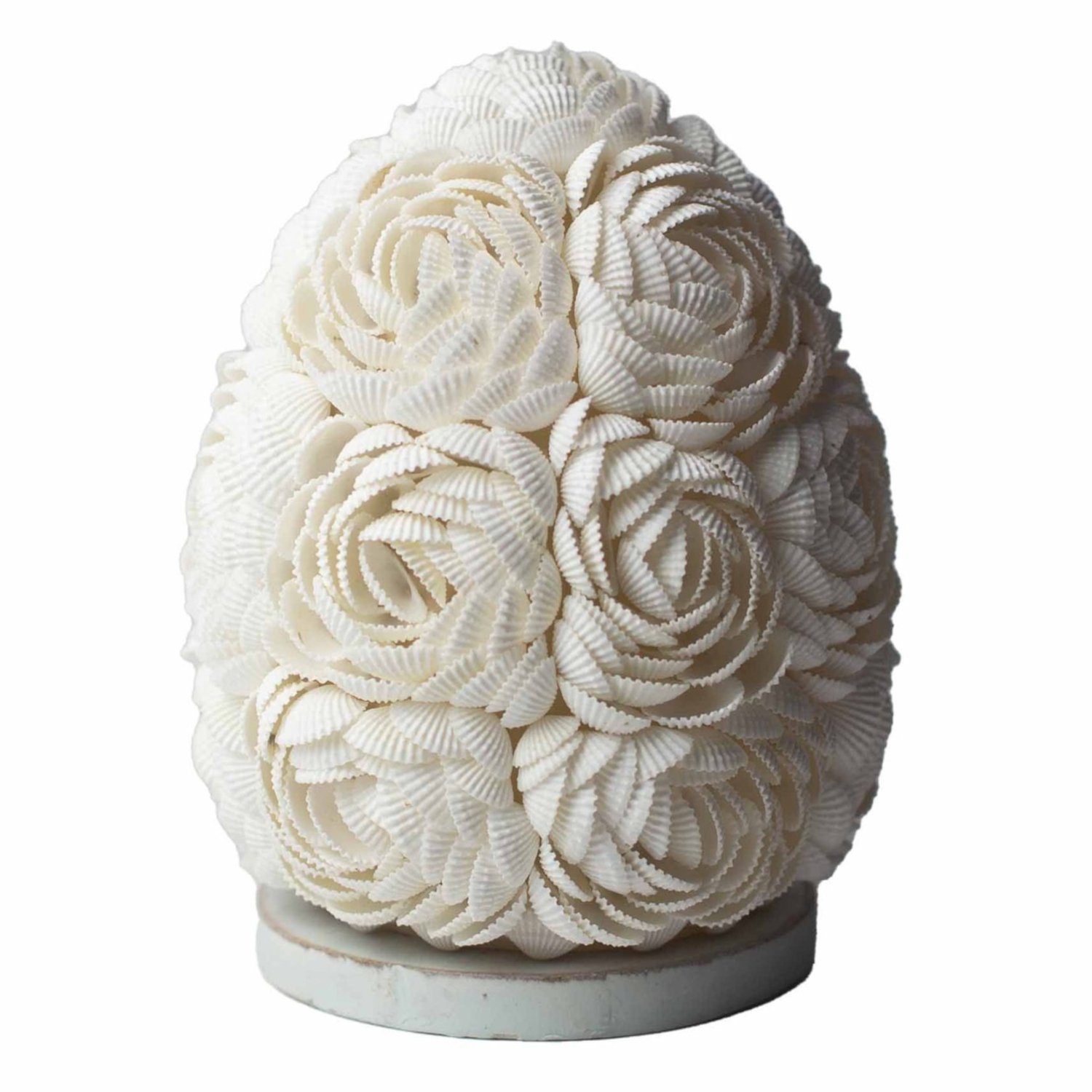 BBSL-03 Ancient Wisdom Rose Detail Oval 15cm Boho Sea Shell Lamp Ancient Wisdom Rose Detail Oval 15cm Boho Sea Shell Lamp - Image 1