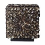Ancient Wisdom Chocolate Twist Square 15cm Boho Sea Shell Lamp