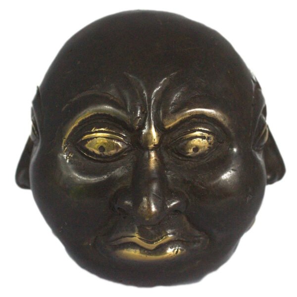 Ancient Wisdom Brass Feng Shui Four Face Buddha Ornament – 10cm