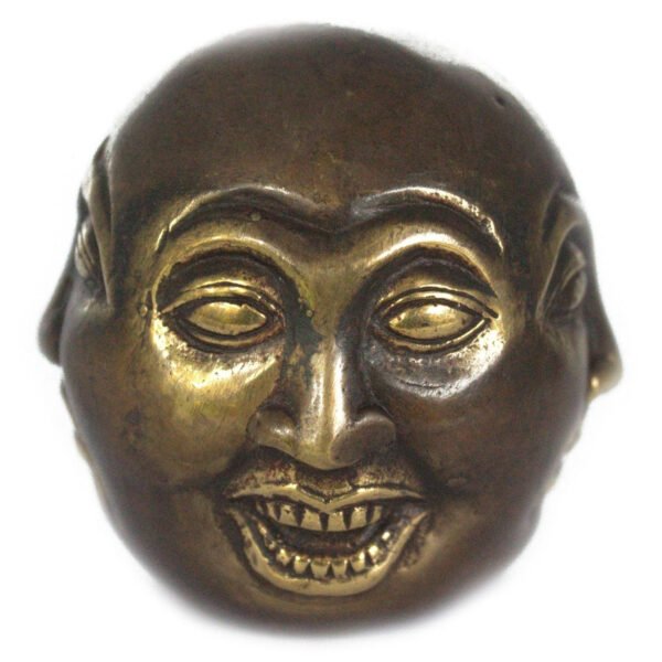 Ancient Wisdom Brass Feng Shui Four Face Buddha Ornament – 6cm