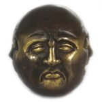 Ancient Wisdom Brass Feng Shui Four Face Buddha Ornament - 4.5cm