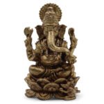 Ancient Wisdom Brass Miniature Gods – Ganesha (37mm)