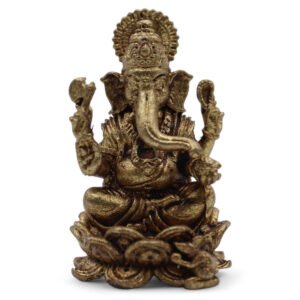 BMG-08 Ancient Wisdom Brass Miniature Gods – Ganesha (37mm)