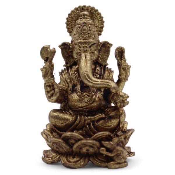 Ancient Wisdom Brass Miniature Gods – Ganesha (37mm)