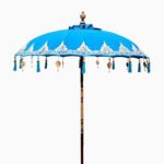 Ancient Wisdom Turquoise Decor 1.5m Bali Patio Cotton Parasol