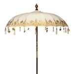 Ancient Wisdom Natural Decor 2m Bali Patio Canvas Parasol