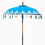 Ancient Wisdom Turquoise Decor 2m Bali Patio Cotton Parasol