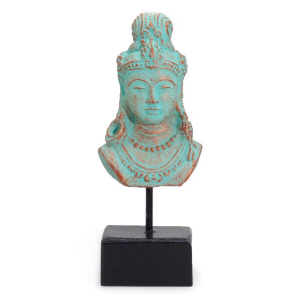 Ancient Wisdom Lucky Java Princess On Stand - Green Copper