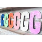 Ancient Wisdom 15cm Wooden Letter G – Assorted Colours - Image 5