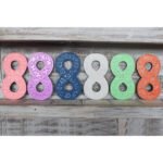 Ancient Wisdom 15cm Wooden Number 8 - Assorted Colours - Image 5