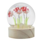 Ancient Wisdom LED Floral Glow Garden Dome Light - 5 Red Roses